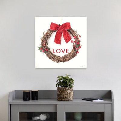 Love Vine Wreath Contemporary Winter Art