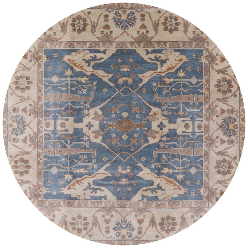 Oriental Indoor Rug, Round 3'