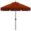 Parasol de marché en oléfine 9 'avec cantonnière festonnée et inclinaison-1606628173