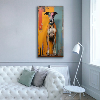 «Greyhound 1» par Sean Parnell, art mural sur toile