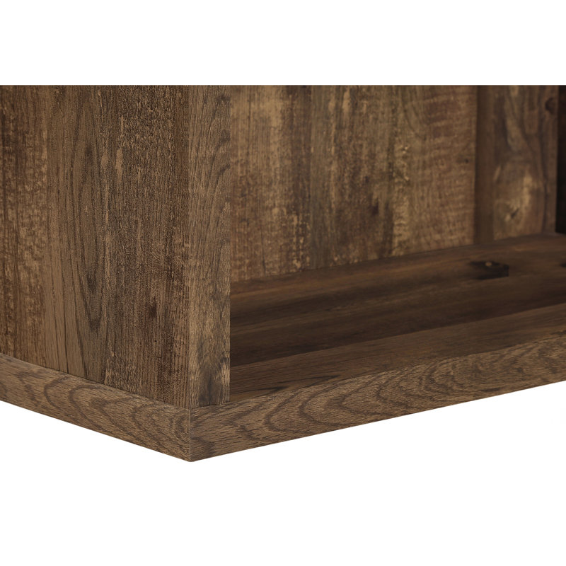 Bibliothèque de 47,5 pouces de hauteur en brun, design moderne pour le bureau à 5 niveaux de style chambre à coucher et bureau, personnalisation de tablettes réglables
