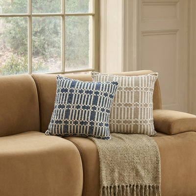 Maresh "ocean" 20 Inch Square Woven Pillow