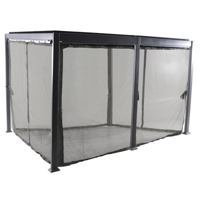 Pallesen Dakota Fields Grey Fabric Screen for Canopy