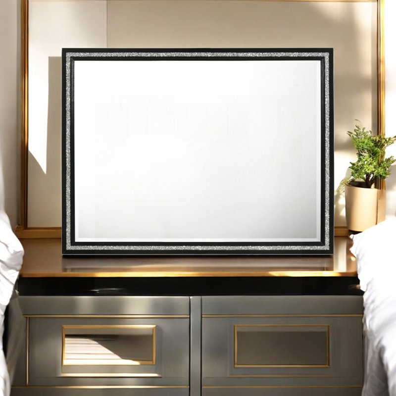 Black Finish Mirror