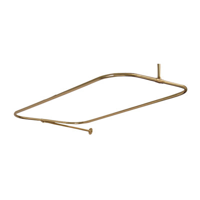 54'' D-Shaped Shower Curtain Rod