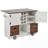 54" Farmhouse Kitchen Island with Drop Leaf-330286883