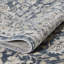 Tapis oriental en polypropylène tissé à la machine en crème / bleu Aldonja-1999981427