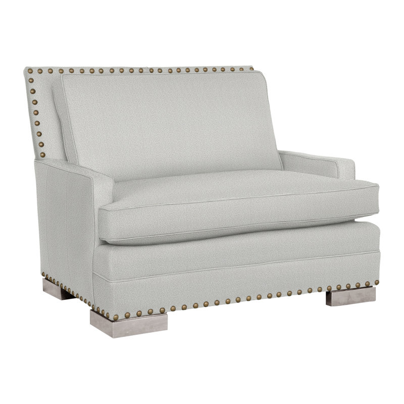 Riverside Chair And A Half, No, Callaloo Cotton, Dove Gray