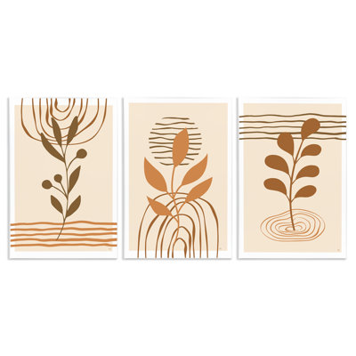  Ensemble de plaques murales Boho