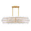 Rene 8 - Light Steel Dimmable Drum Chandelier