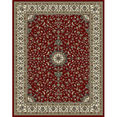 Tapis oriental en laine rouge Mulkerins