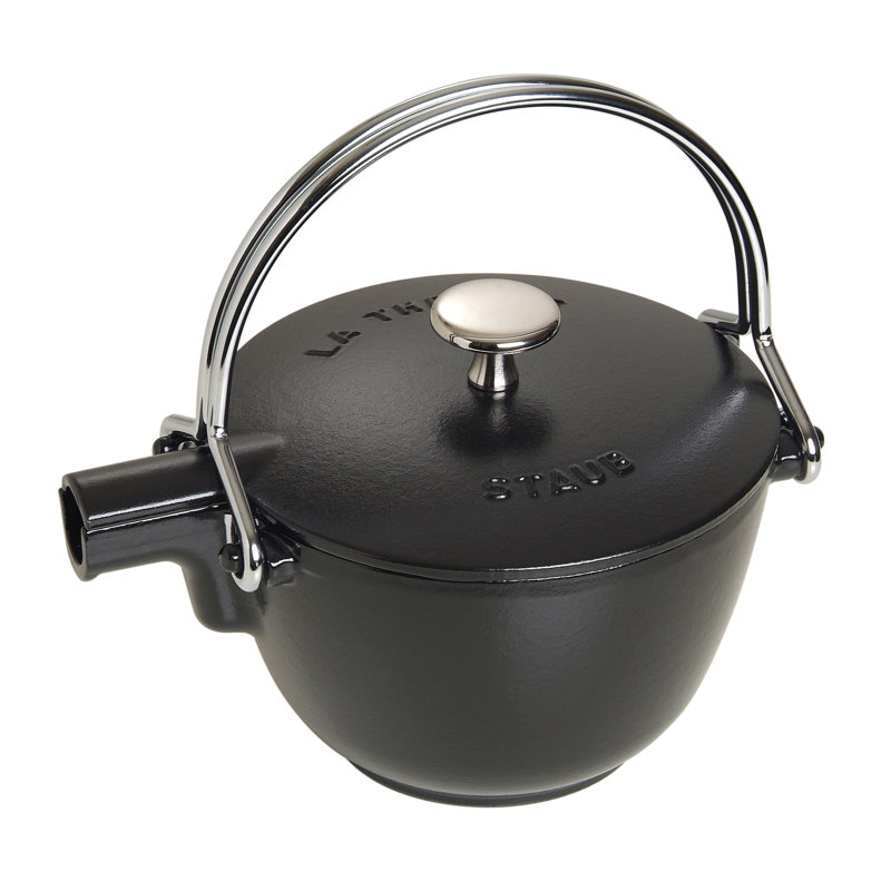 STAUB Cast Iron Tea Pot 1.15L, Black