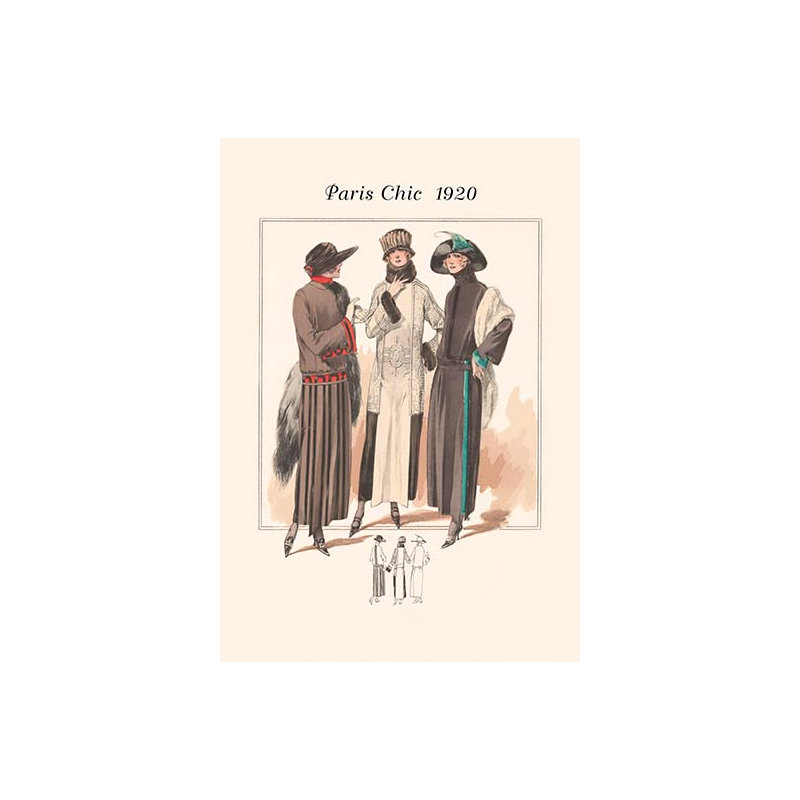 Manteaux d’hiver, reproduction d’art, H 66 po x l 44 po x P 1,5 po