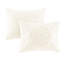 Édredon 100% coton médaillon en chenille - Répulsif de literie polyvalent double / grand
