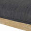 Chaise d'appoint en bois d'hévéa gris anthracite