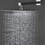 Salle de bain contemporaine - Douche murale avec douchette à main et rouille - Construction moderne-124464810
