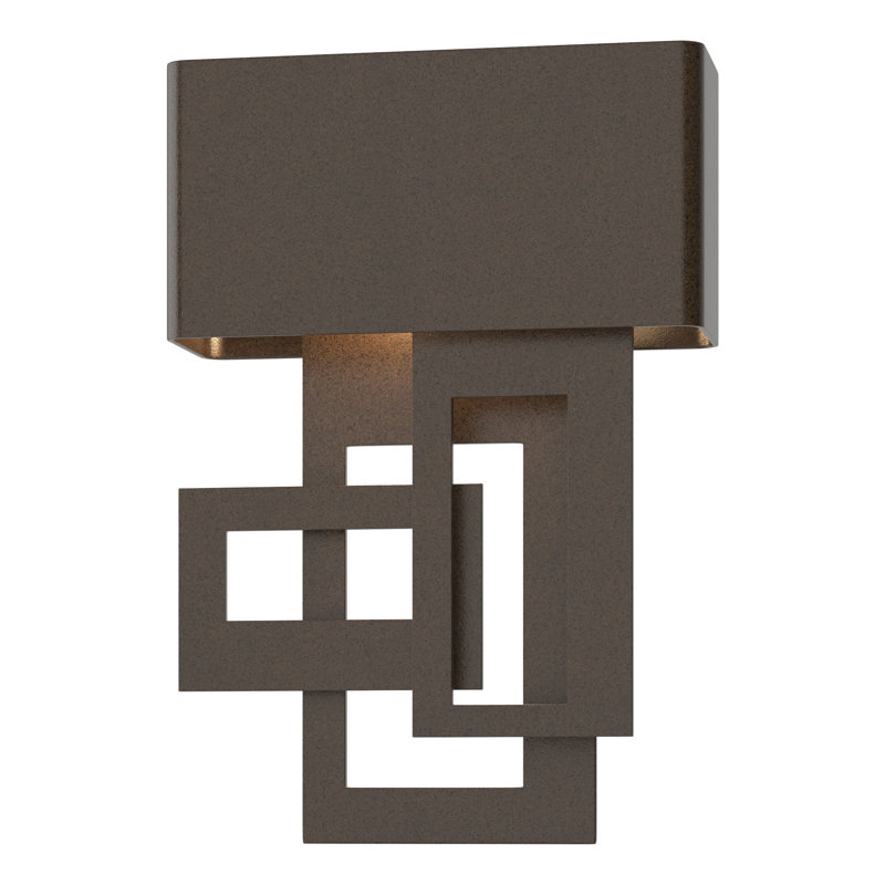 Plafonnier encastré extérieur Collage, Droite, Bronze huilé