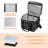Travel Tote With Adjustable Dividers For Charging Cables And Accessories.