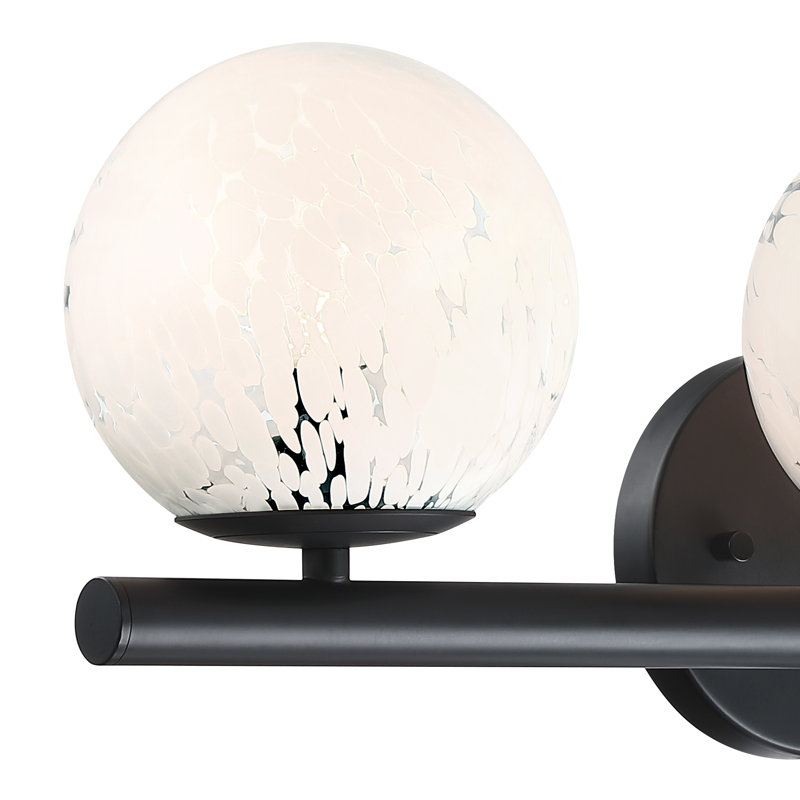 Éclairage pour meuble-lavabo 3 lumières Folgert, Noir mat