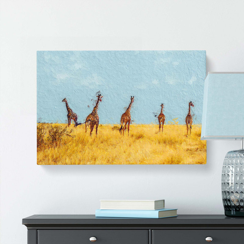 Giraffes - Wrapped Canvas, 50cm H x 76cm W x 3cm D