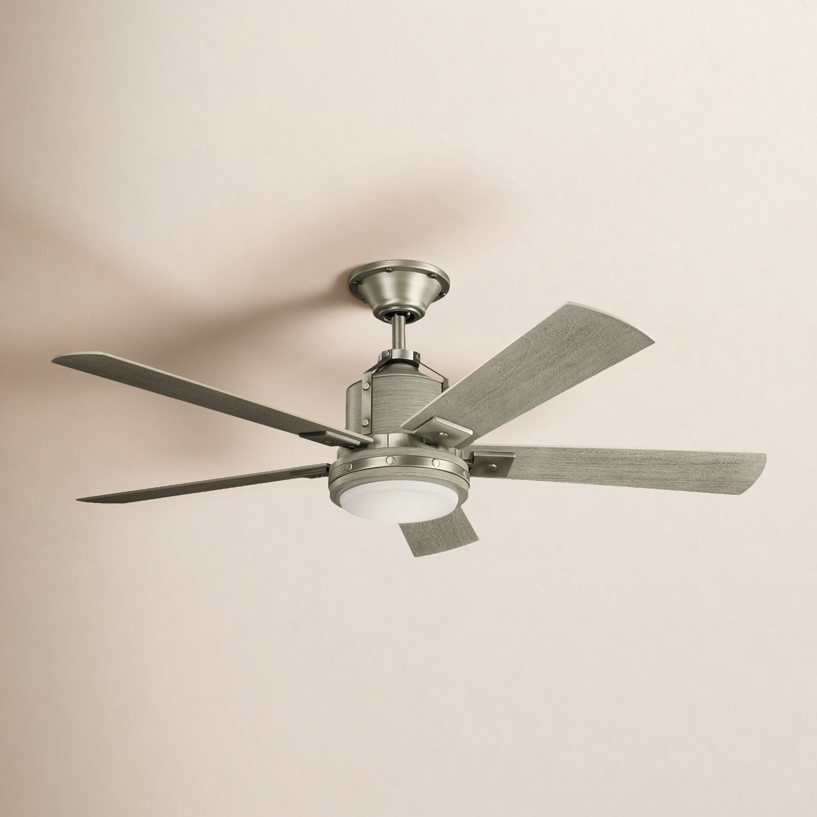 Colerne 52'' 5 Blade Ceiling Fan with LED Light Kit, Brushed Nickel