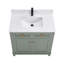 Meuble-lavabo en bois massif 36 po avec comptoir en marbre d'ingénierie 1 po, lavabo simple-106886541-106886540