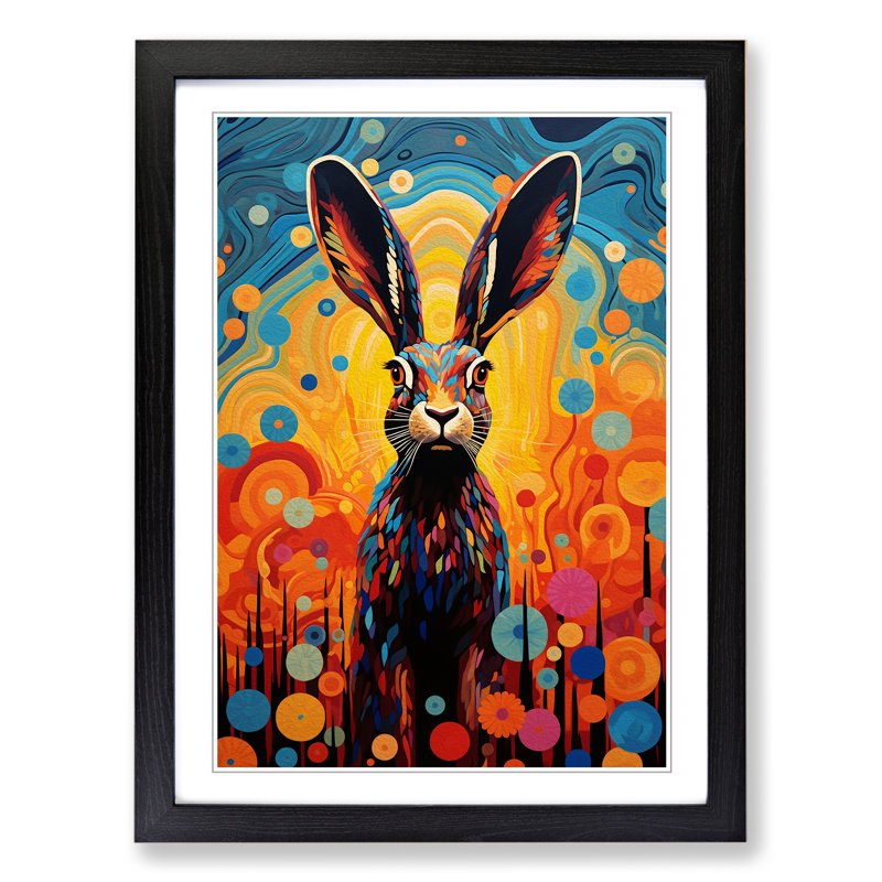 Hare Colour Field - Framed Print