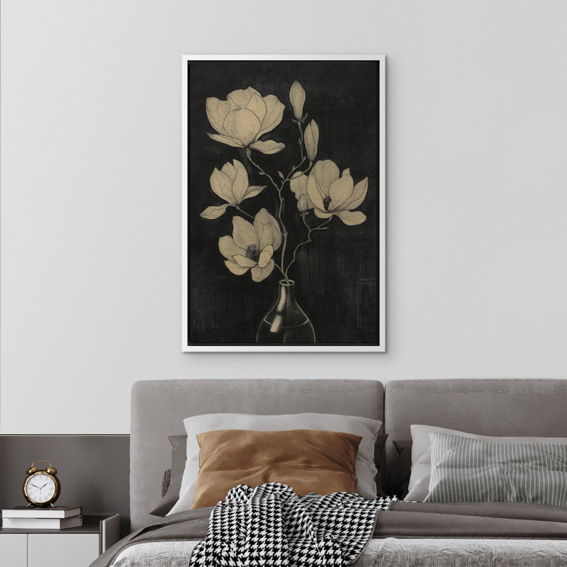 Impression sur toile Moody, Blanc, H 24 po x l 16 po