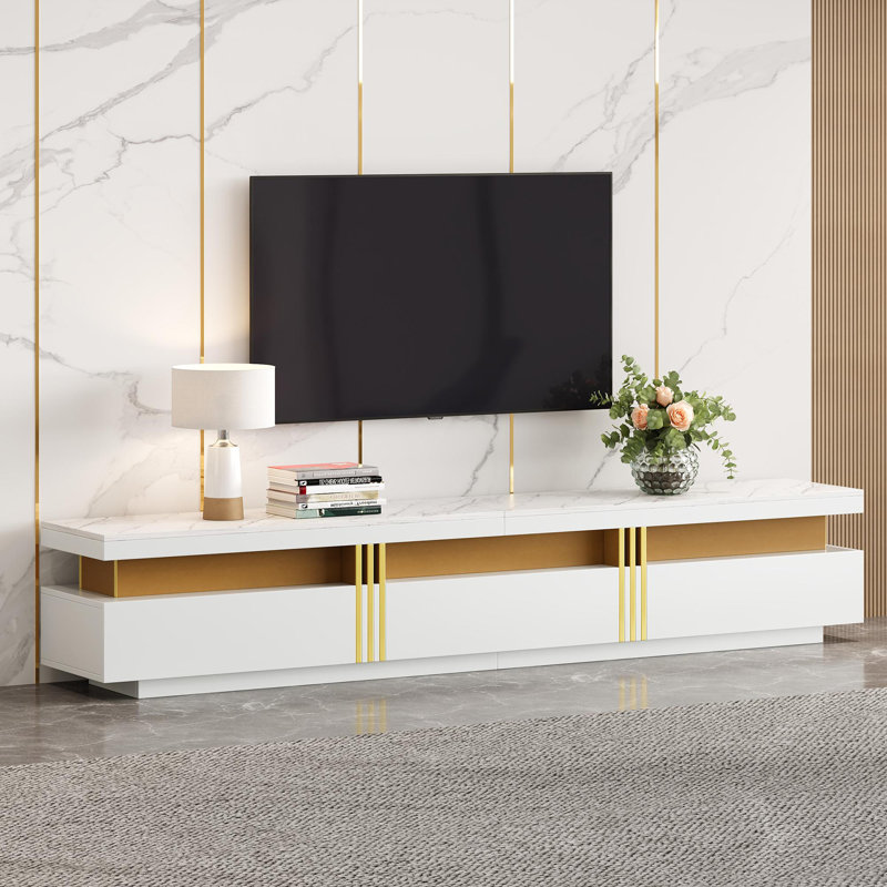 Algerd Unfinished TV Stand for TVs up to 88"