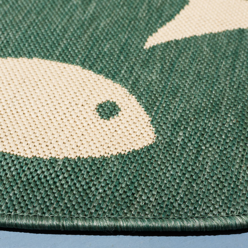 Beeler Performance Indoor/Outdoor Area Rug, Round 6'7"