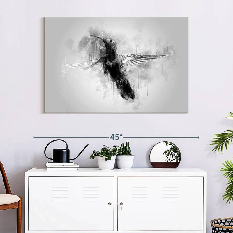 Small Hummingbird Black And White