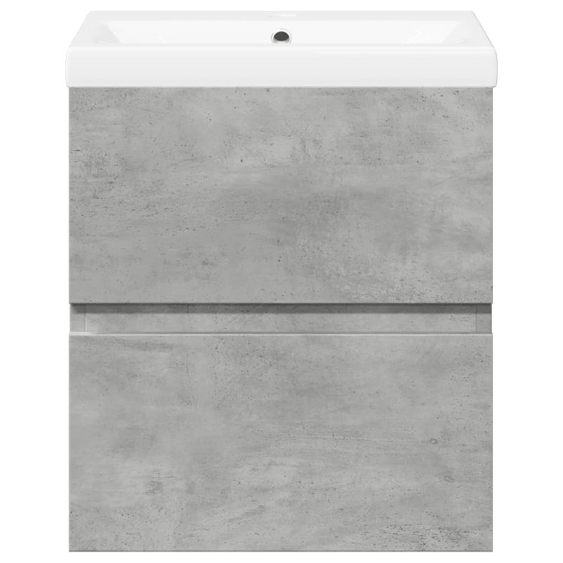 Rowanne Single Bathroom Vanity with Ceramic Basin, Concrete Grey