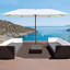 Parasol de patio extérieur avec base