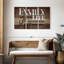 «Family Life Quote Typographie», reproduction sur toile-2076436896