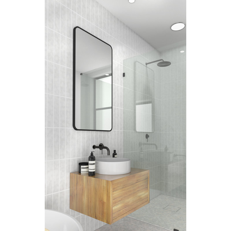 Trinity Metal Mirror, Black