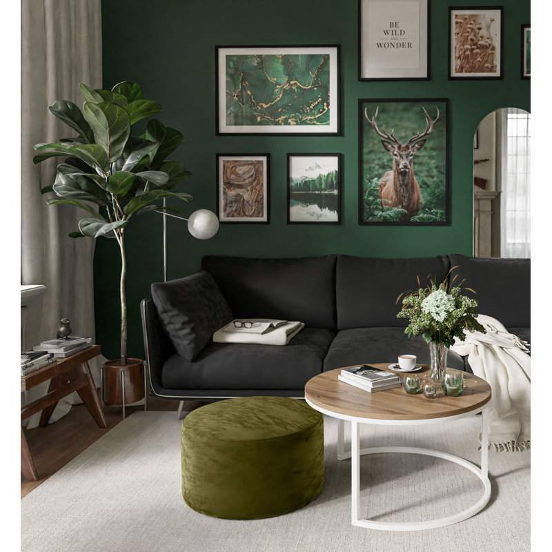 Haniyaah Frame Coffee Table, Wotan Oak