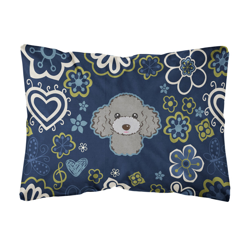  Coussin intérieur / extérieur, Caniche argenté