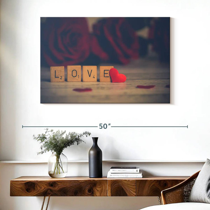 Tergel Love Blocks - cœur, H 26 po x l 39 po