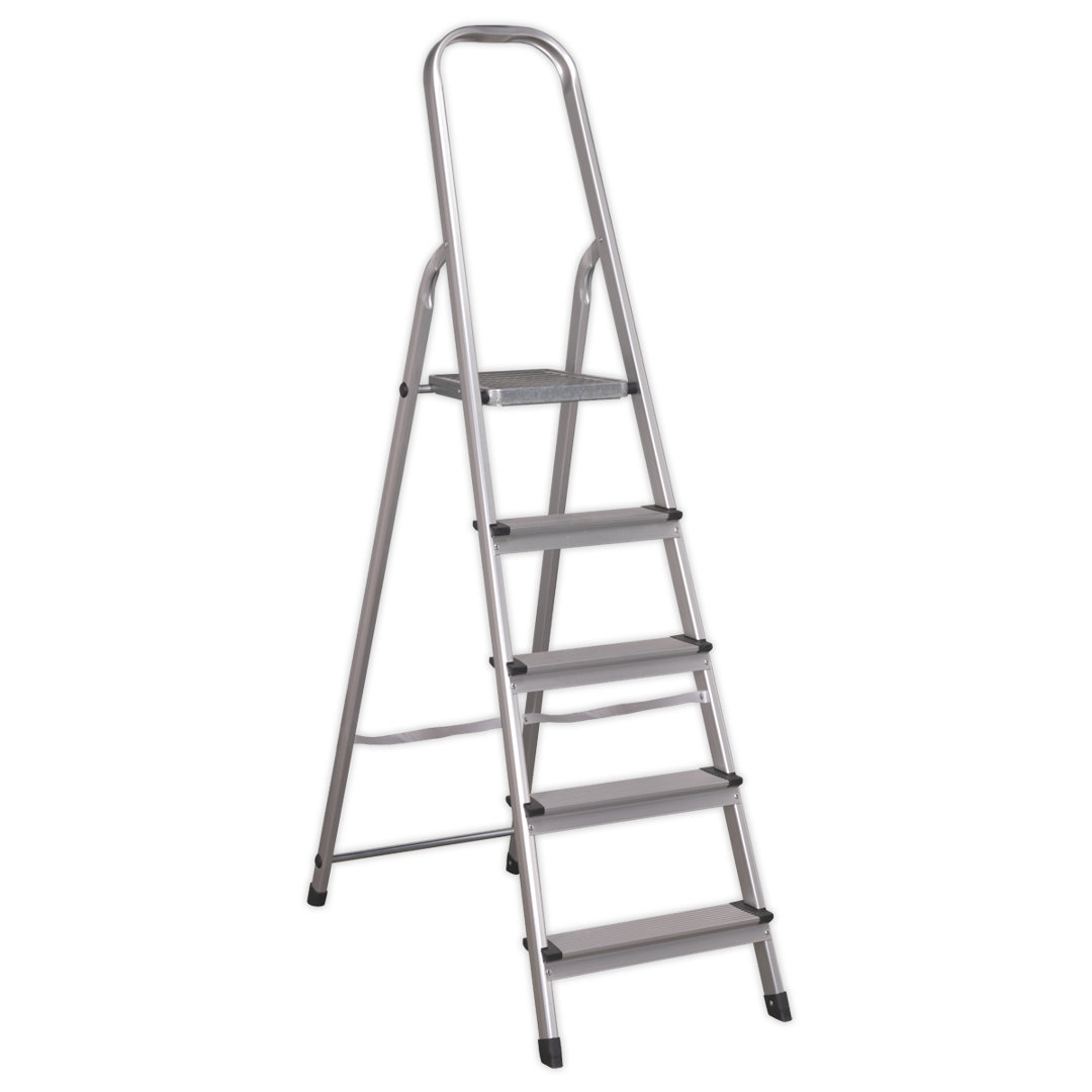 Roni 5- Step Aluminium Lightweight Folding Small Step Ladder