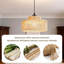 Luminaire suspendu rotin Boho