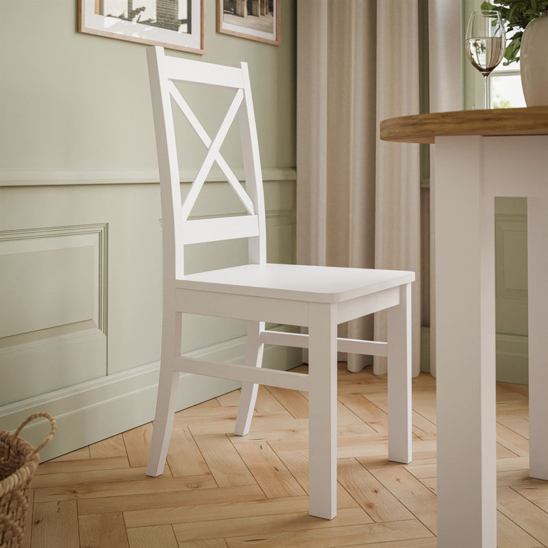 Upholstered Dining Chair, White