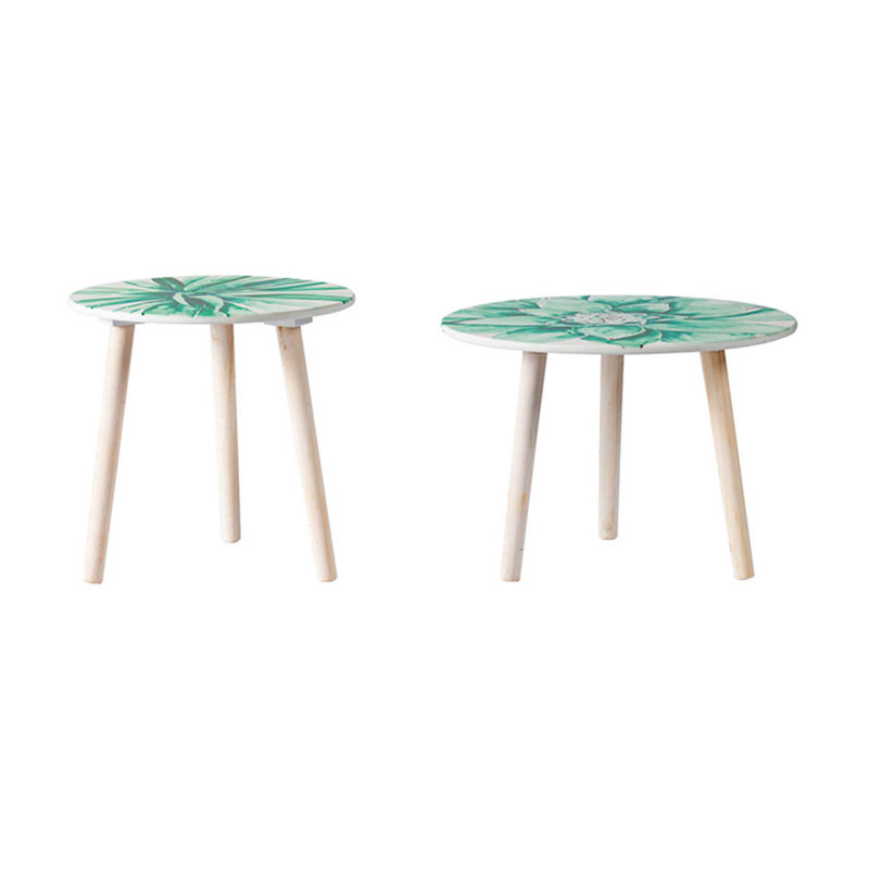 Nature-Inspired Side Tables Set