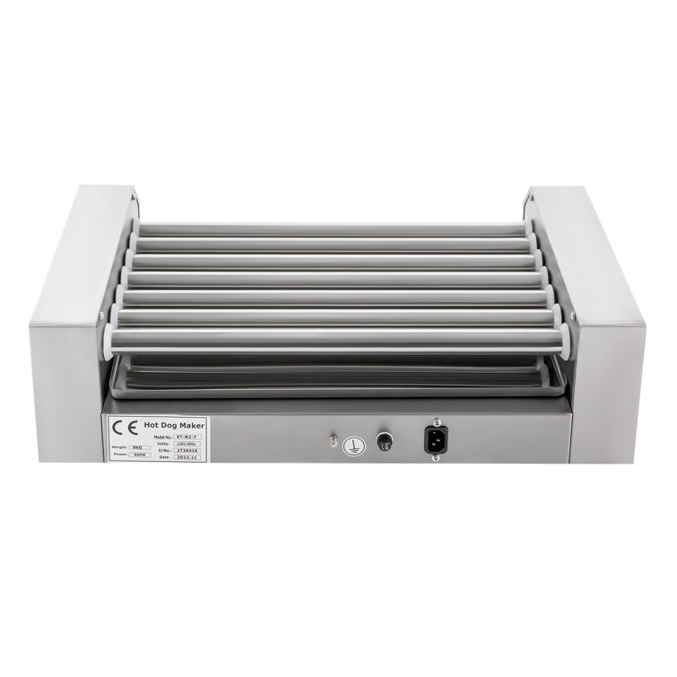JOYDING Commercial Hot Dog Grill Machine 7 Roller Electric Sausage Machine