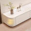 Meuble télé beige en bois manufacturé massif-1081866891