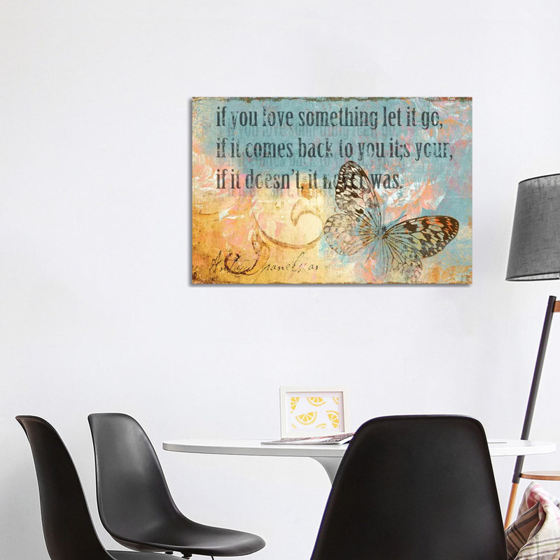 Let It Go 1 Piece Wrapped Canvas Panoramic Wall Art, 101.6 cm H x 66.04 cm W x 3.175 cm D