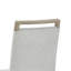 Ensemble de 2 chaises d'appoint Tabitha avec finition en chêne clair et tissu gris clair
