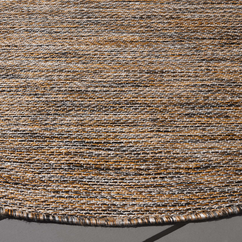 Tapis d'intérieur / extérieur Bedworth Performance Abstract, Rond 6 pi 7 po