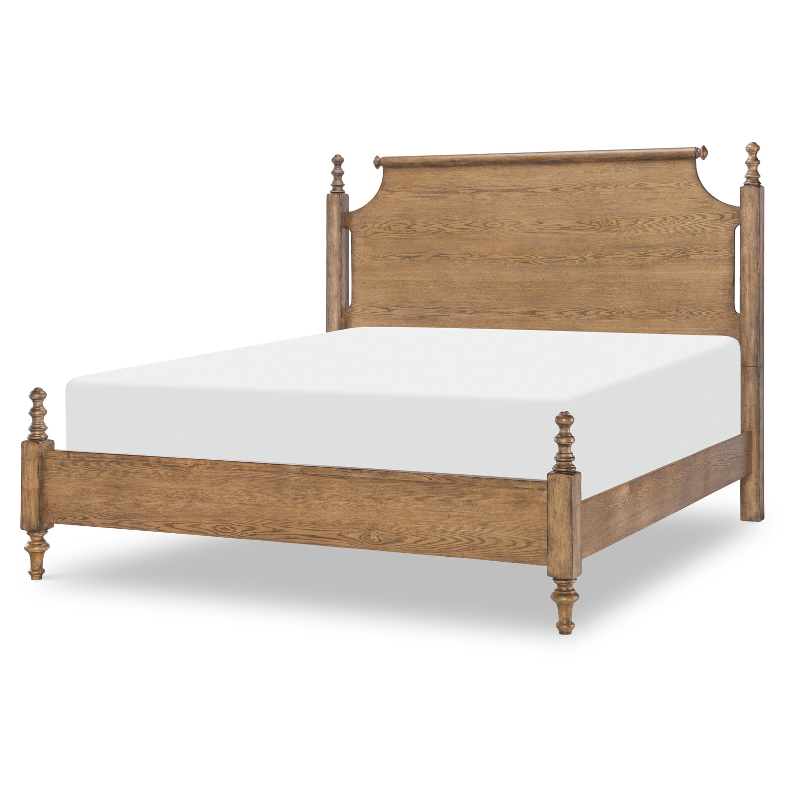 Country Living Four Poster Bed, Brown, Queen