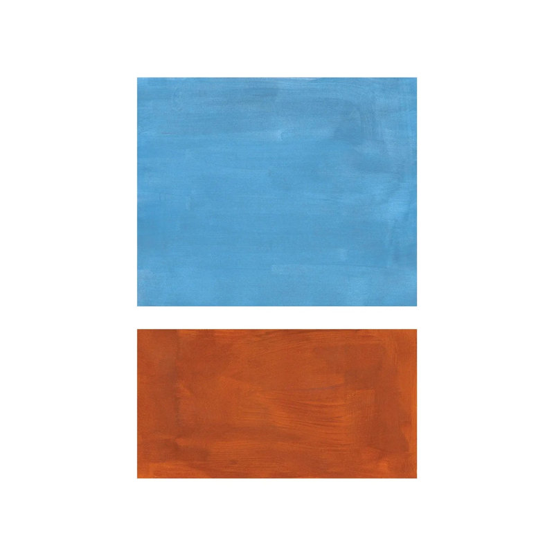 Rothko Remake Dusty Blue by EnShape - Wrapped Canvas Print, 20.32 cm H x 30.48 cm W