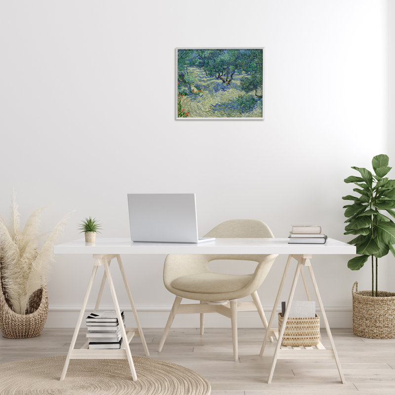 «Classic Van Gogh Olive Oric», estampe numérique par one1000paintings, Estampe numérique encadrée blanc bord de mer